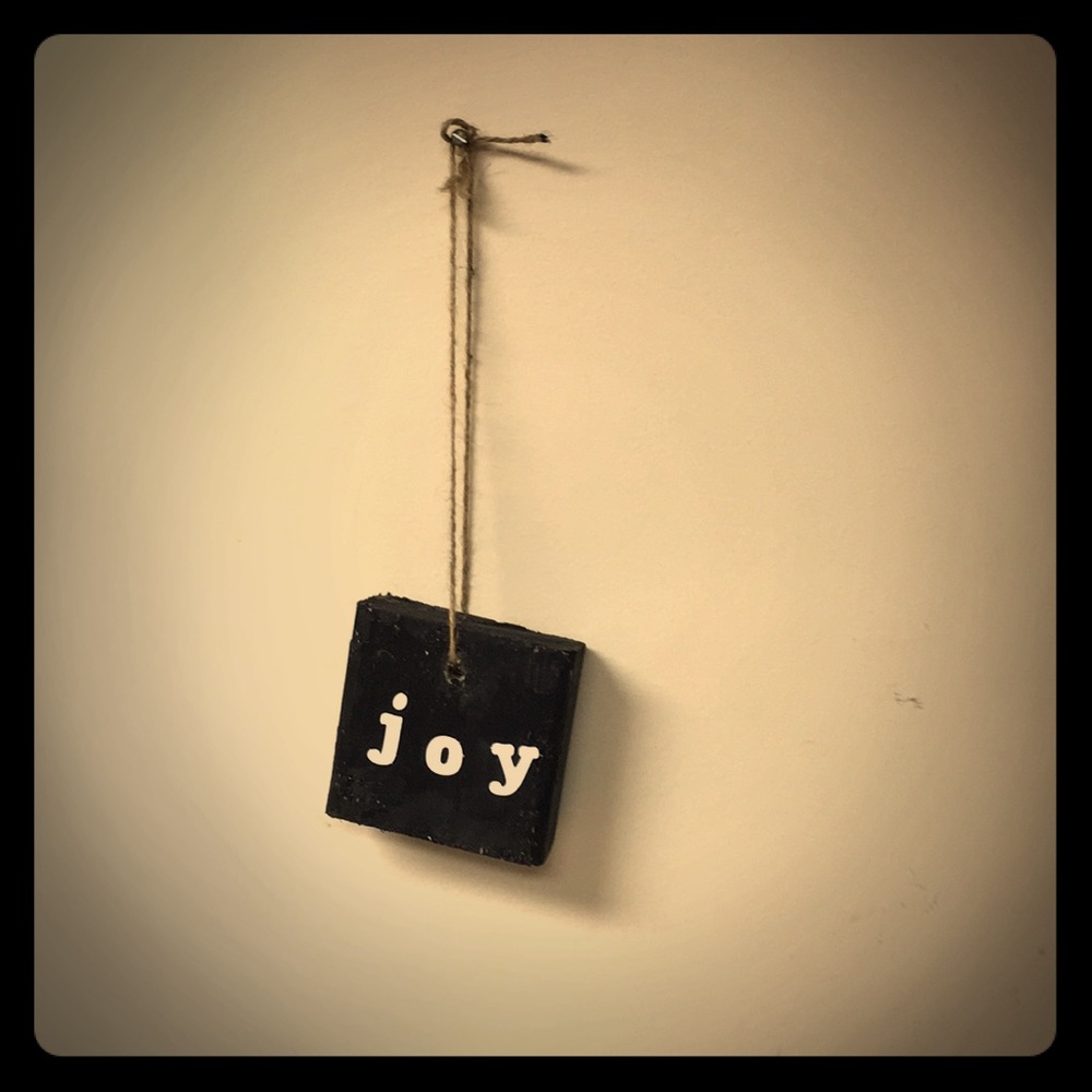 Cute hang on painted joy sighn